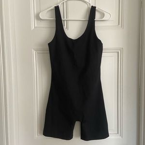 Girlfriend Collective Black Bike Unitard